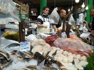 Burrough Market Fish Stall, UK